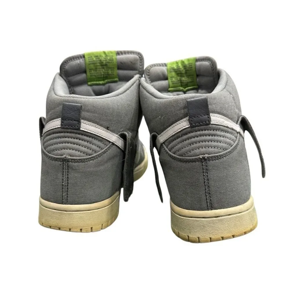 2012 Nike Dunk High Sneaker Wolf Grey/White-Cool Grey - Size 9 (317982-045)